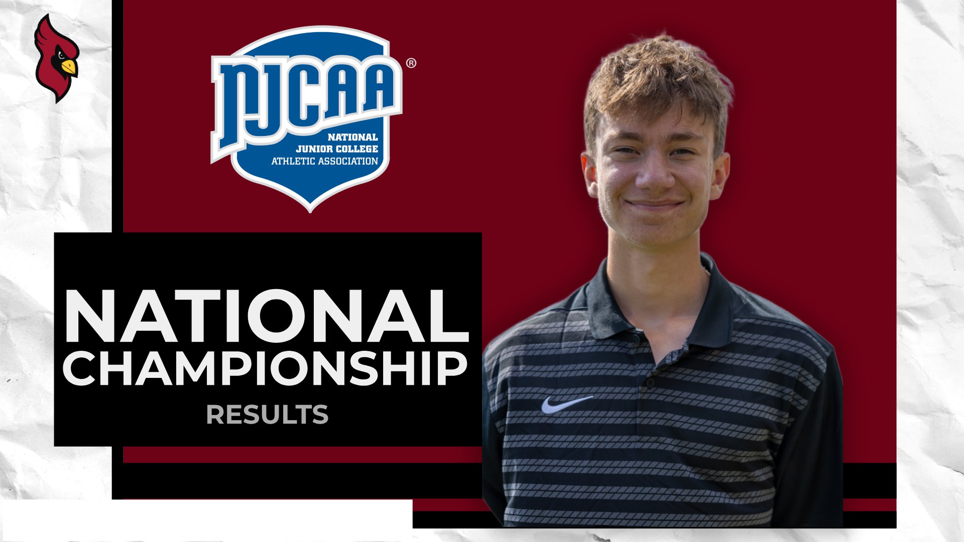 Eli McNelly, NJCAA Nationals graphic